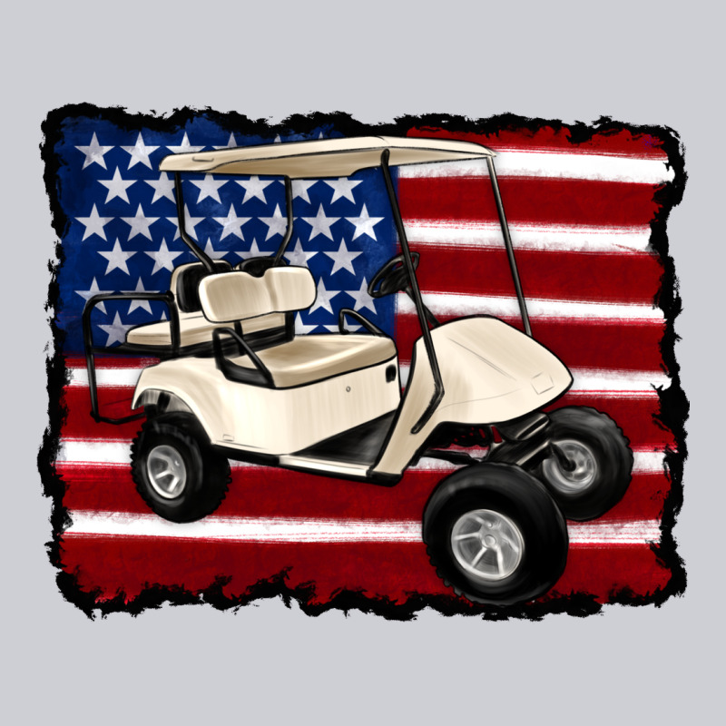 Golf Cart American Flag Heavyweight Sweatshirt by Artiststas | Teevron