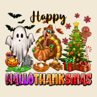 Happy Hallothanksmas With Ghost Turkey And Tree Premium Tee | Teevron