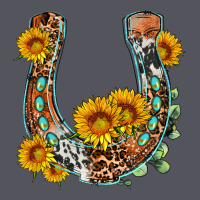 Western Leopard Cowhide Sunflowers Horseshoe Vintage Hoodie | Teevron