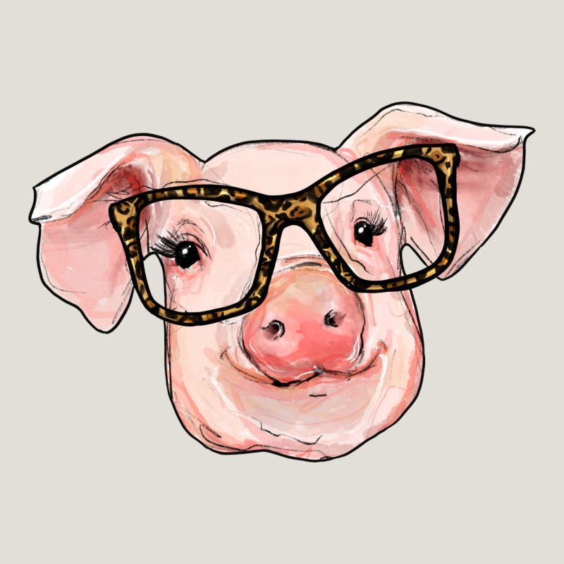 Pig With Glasses Heavy Core Tee by RanaPortraitStore | Teevron