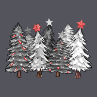 Black And White Christmas Trees With Lights Vintage Hoodie | Teevron