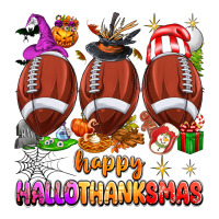 Happy Hallothanksmas Football Premium Tee | Teevron