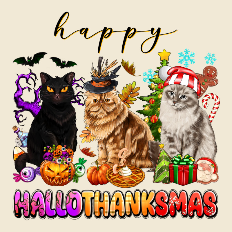 Happy Hallothanksmas Cats Premium Tee by texasbilliewilder | Teevron