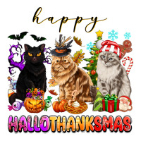 happy hallothanksmas cats | Teevron