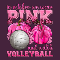 In October We Wear Pink And Watch Volleyball Premium Tee | Teevron