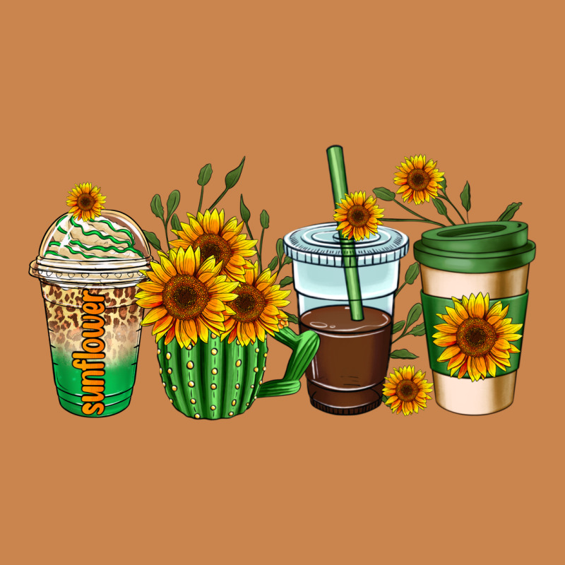 Sunflowers Coffee Cups Heavyweight Hoodie by AdoDesignShop | Teevron