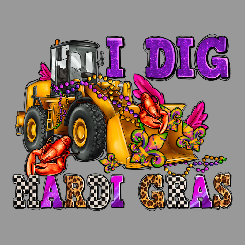 I Dig Mardi Gras Olivia Vintage Hoodie by OliviaCreatesArt | Teevron