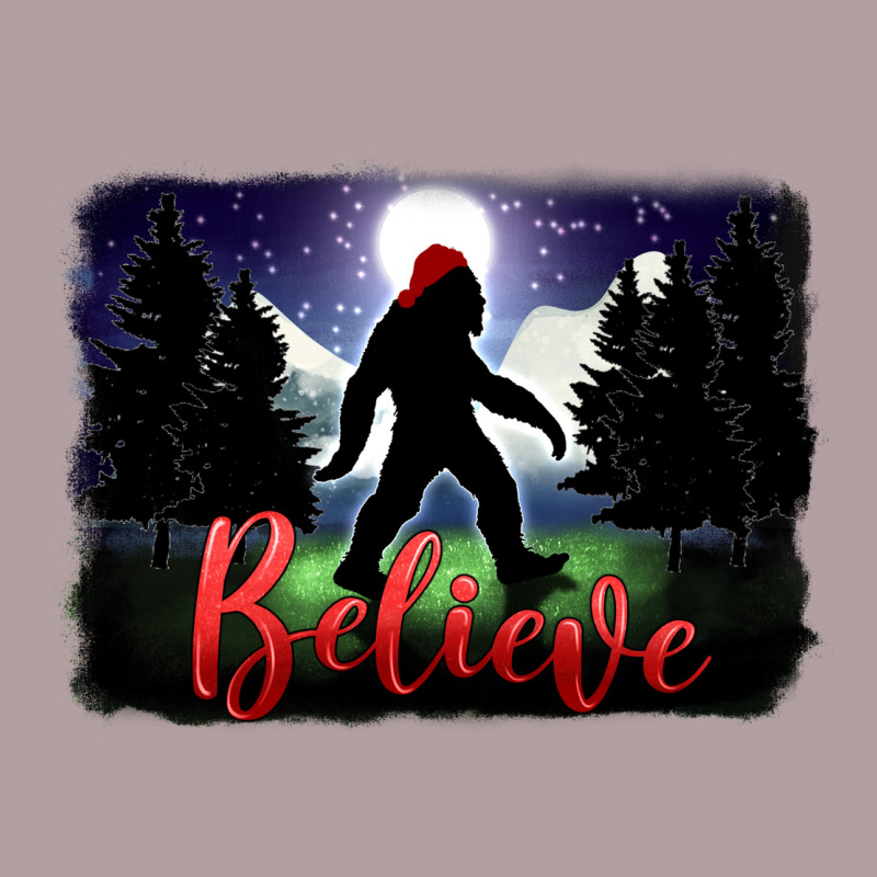 Bigfoot Believe Christmas Vintage Hoodie by FaDigitalArtStudio | Teevron