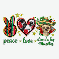 Peace Love Dia De Los Muertos Mexico Urban Heavy Tee | Teevron