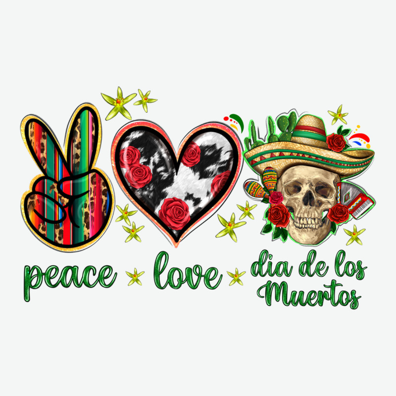 Peace Love Dia De Los Muertos Mexico Urban Heavy Tee by HowdyJamesFarm | Teevron