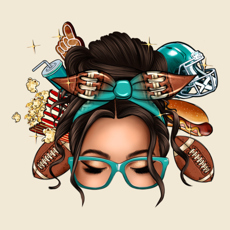 American Football Messy Bun Premium Tee by texasbilliewilder | Teevron