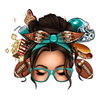 american football messy bun | Teevron