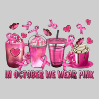 In October We Wear Pink With Breast Cancer Coffee Premium Tee | Teevron