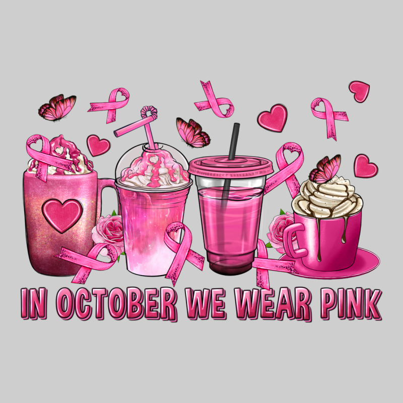 In October We Wear Pink With Breast Cancer Coffee Premium Tee by texasbilliewilder | Teevron