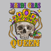 Skull Mardi Gras Queen Long Sleeve Tee | Teevron