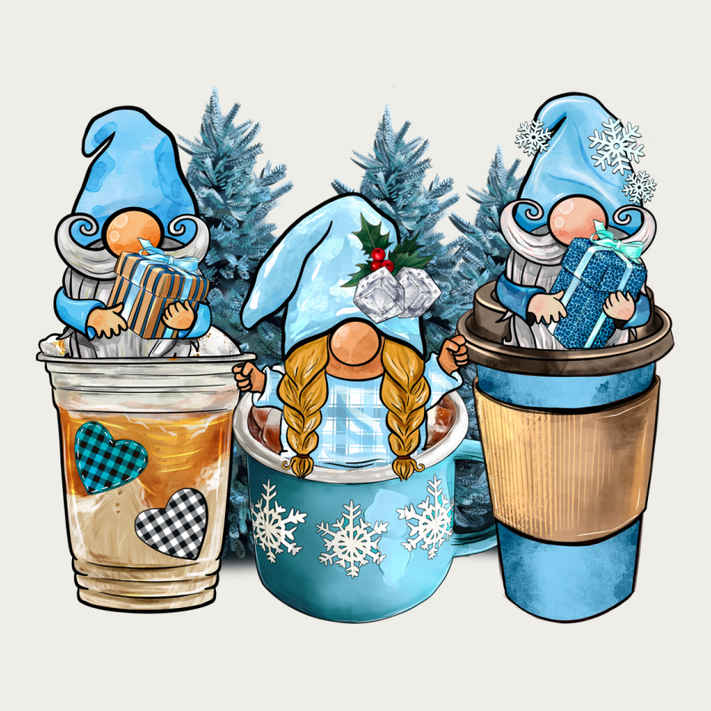 Winter Coffee Gnome Zipper Hoodie by BarkalooDesign | Teevron