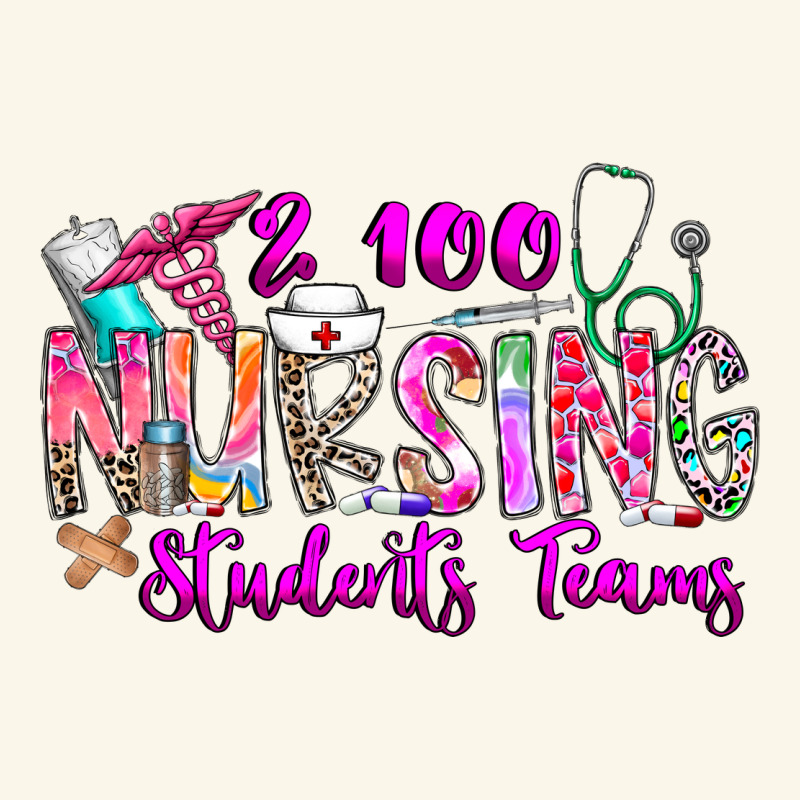 100 Nursing Students Teams Premium Hoodie by CowhideDigitalArt | Teevron
