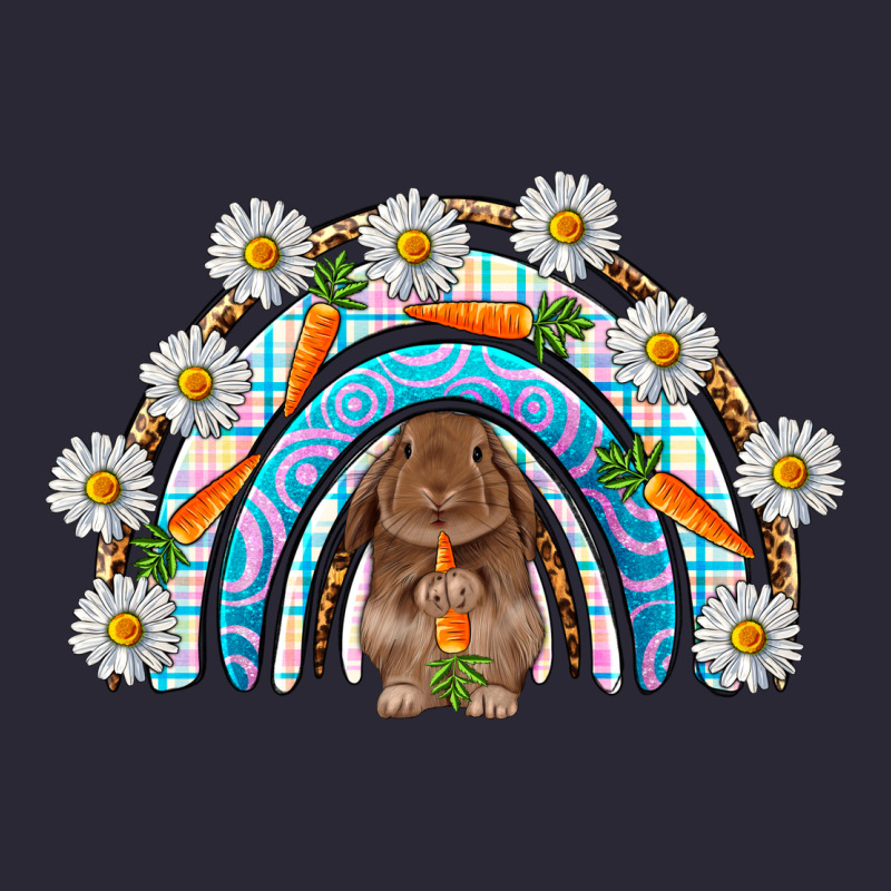 Easter Bunny With Carrot Rainbow Easter Day Vintage Tee by HowdyJamesFarm | Teevron