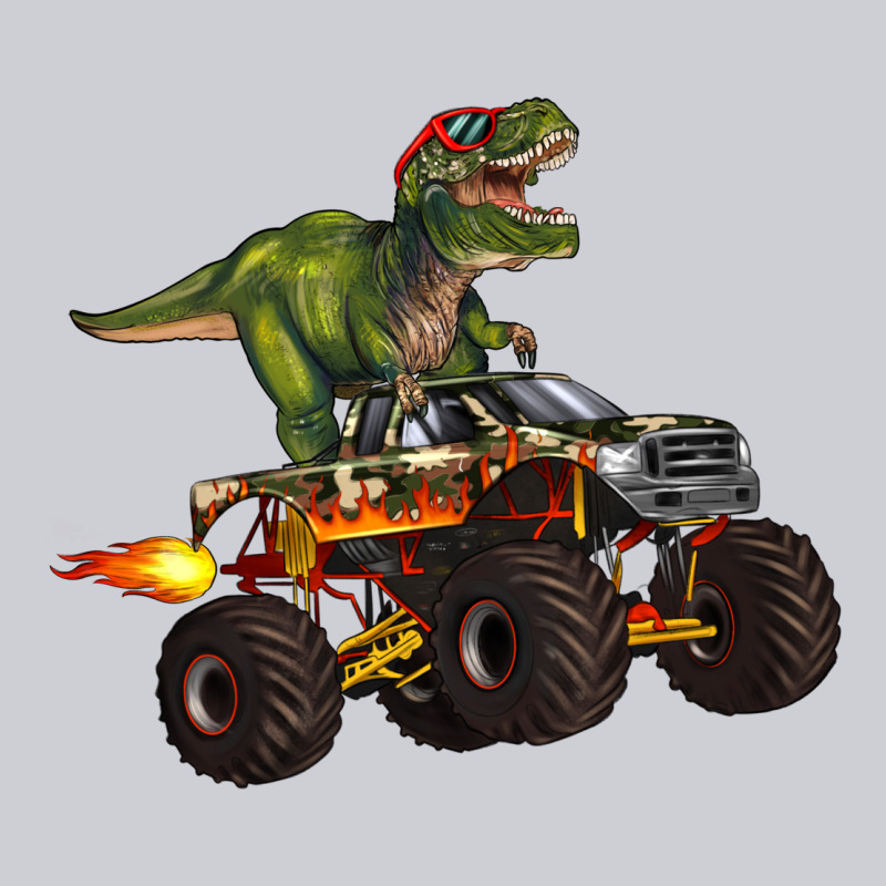 Monster Truck And T Rex Dinosaur Heavyweight Sweatshirt by Artiststas | Teevron