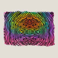 Colorful Zebra Background Heavy Core Tee | Teevron