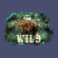 Stay Wild Night Grizzly Bear Vintage Tee | Teevron