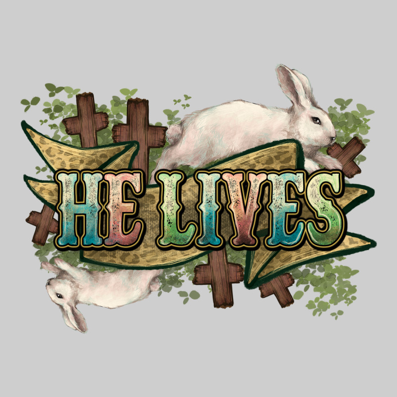 He Lives Easter Premium Tee by NancyCooperArtShop | Teevron