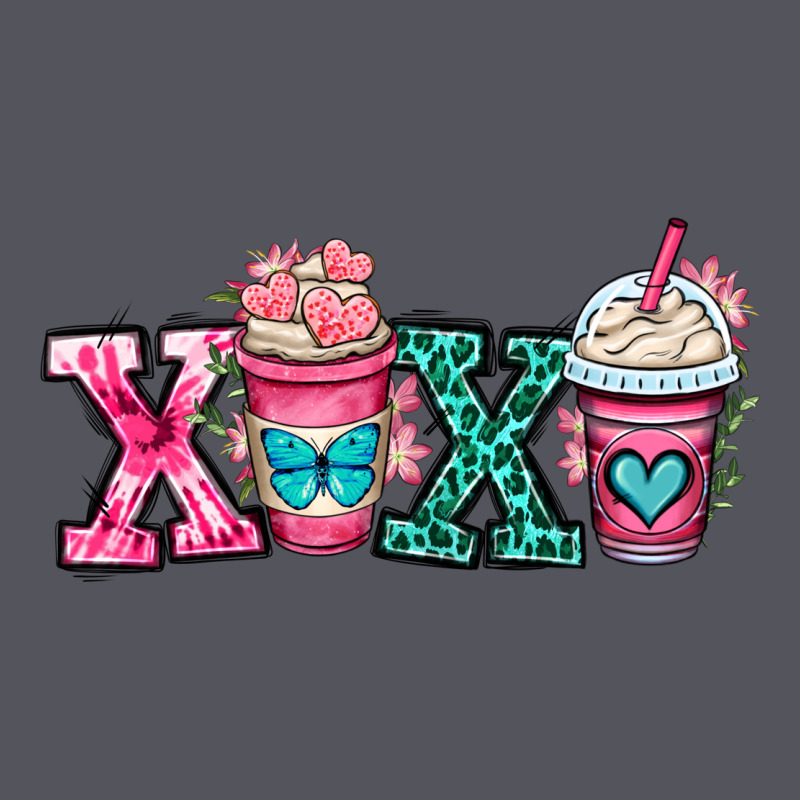 Xoxo Coffee Cups Vintage Hoodie by OliviaCreatesArt | Teevron