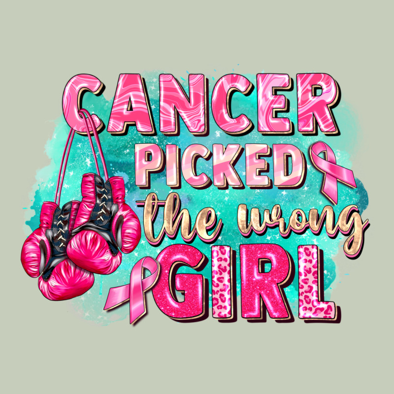 Cancer Picked The Wrong Girl Breast Cancer Long Sleeve Tee by FaDigitalArtStudio | Teevron