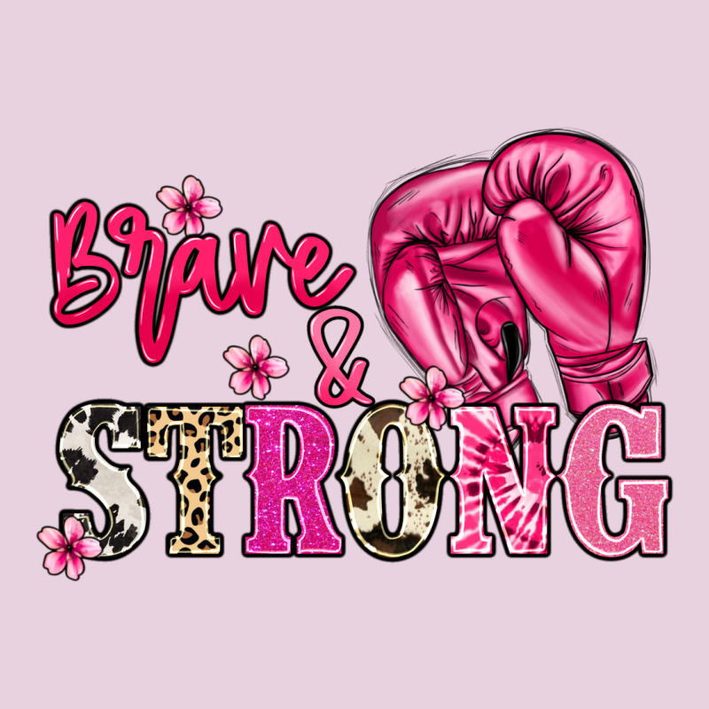 Brave And Strong Cancer Awareness Ladies Tee by HowdyJamesFarm | Teevron