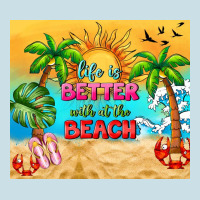 Life Is Better With At The Beach Ladies Tee | Teevron