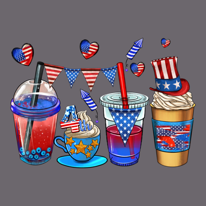 4th Of July Coffee Cups Premium Sweatshirt by AdoDesignShop | Teevron