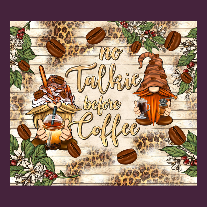No Talkie Before Coffee With Gnomies Classic Tee by TumblerDesignByShophia | Teevron