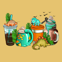 Dinosaur Coffee Cups Premium Sweatshirt | Teevron