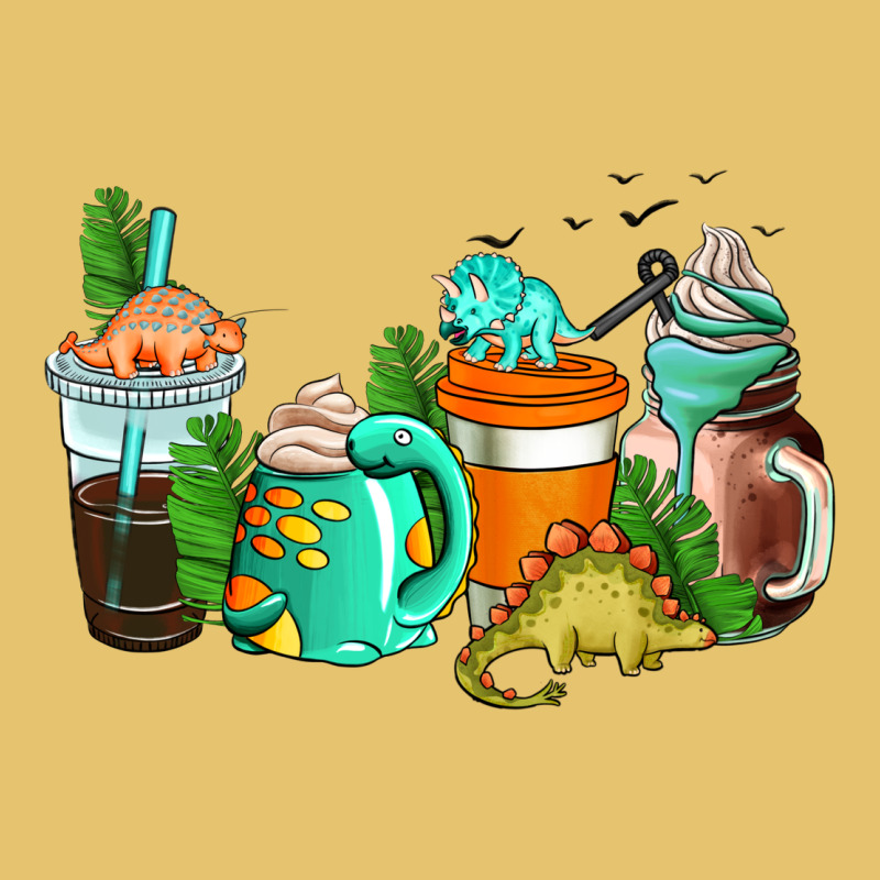 Dinosaur Coffee Cups Premium Sweatshirt by AdoDesignShop | Teevron