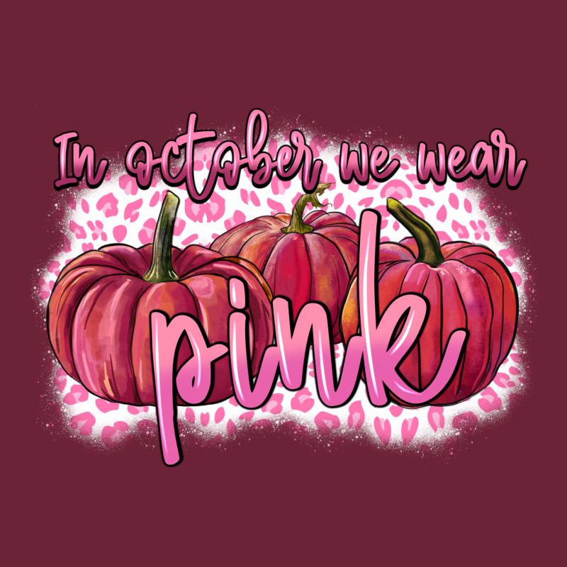 In October We Wear Pink Breast Cancer Long Sleeve Tee by FaDigitalArtStudio | Teevron