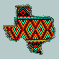 Texas Map With Aztec Background Heavy Core Tee | Teevron
