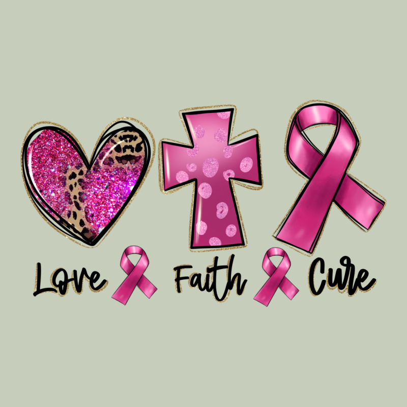 Love Faith Cure Breast Cancer Long Sleeve Tee by FaDigitalArtStudio | Teevron