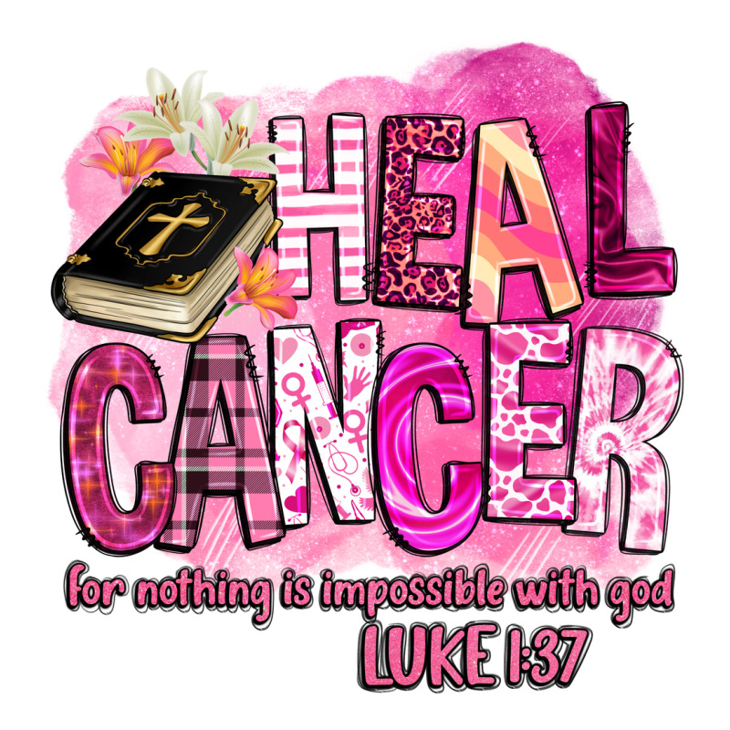 Heal Cancer For Nothing Is Impossible With God Zipper Hoodie by BarkalooDesign | Teevron