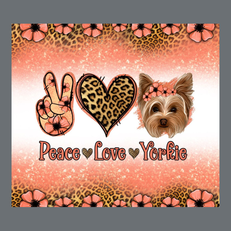 Peace Love Yorkie Premium Hoodie by Jasminsmagicworld | Teevron