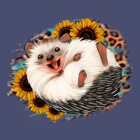 Happy Hedgehog Sunflower Leopard Vintage Tee | Teevron