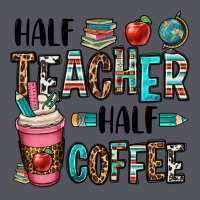 Half Teacher Half Coffee Vintage Hoodie | Teevron