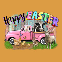 Happy Easter Truck With Farm Animals Easter Day Urban Heavy Tee | Teevron