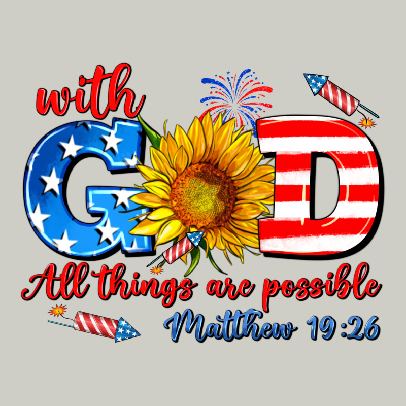 With God All Things Are Possible Usa Heavyweight Hoodie by AdoDesignShop | Teevron