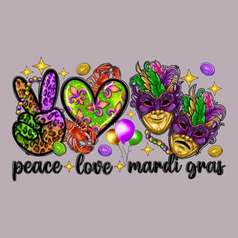 Peace Love Mardi Gras Vintage Tee by HowdyJamesFarm | Teevron