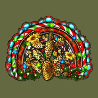 Christmas Rainbow With Leopard Cactus Long Sleeve Tee | Teevron