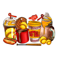 Softball Coffee Cups Premium Sweatshirt | Teevron