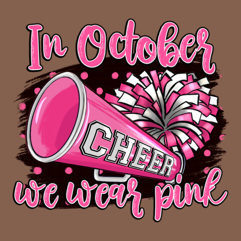 In October We Wear Pink Cheer Zipper Hoodie by BarkalooDesign | Teevron