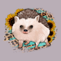 Hedgehog With Sunflowers And Leopard Vintage Tee | Teevron