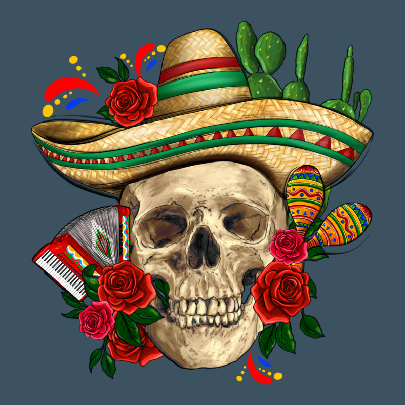 Di De Los Muertos With Roses Mexico Urban Heavy Tee by HowdyJamesFarm | Teevron