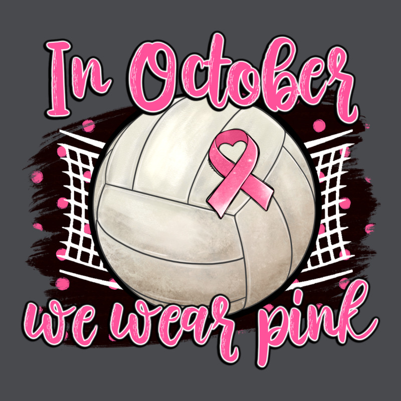 In October We Wear Pink Volleyball Zipper Hoodie by BarkalooDesign | Teevron
